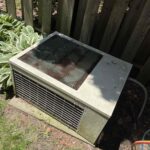 Old AC unit before new AC installation from Lambton Heating and Cooling